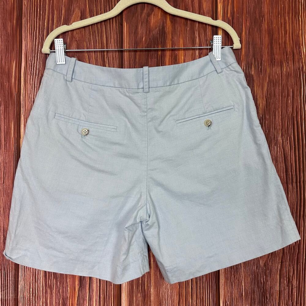 Peter Millar Womens Chino Shorts Size 8 Light Blue Cotton Blend - Picture 2 of 5
